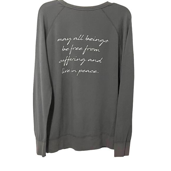 SUN LOVIN’ ROOTS LONG SLEEVE SWEATSHIRT ROUND NECK, WOMENS, XL, GREY, PULL-OVER - Picture 3 of 10